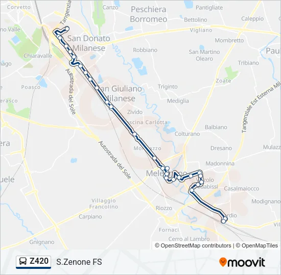 Z420 Bus Line Map