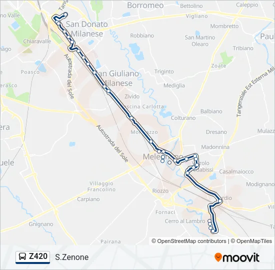 Z420 Bus Line Map