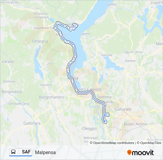 ✈️ SAF Bus Line Map