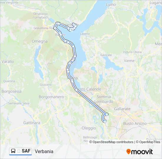 ✈️ SAF Bus Line Map