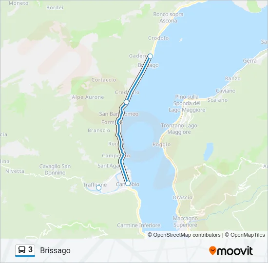 3 Bus Line Map