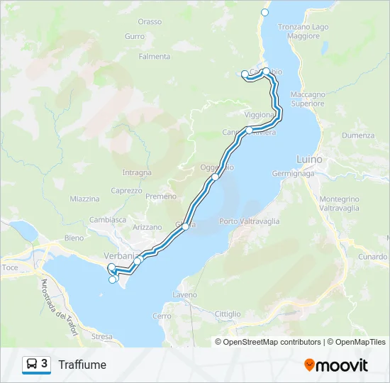 3 Bus Line Map