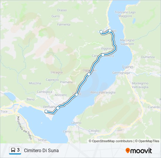 3 bus Line Map