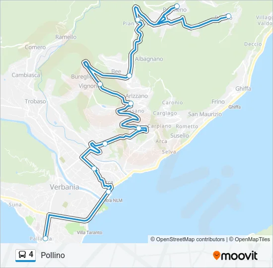 4 Bus Line Map