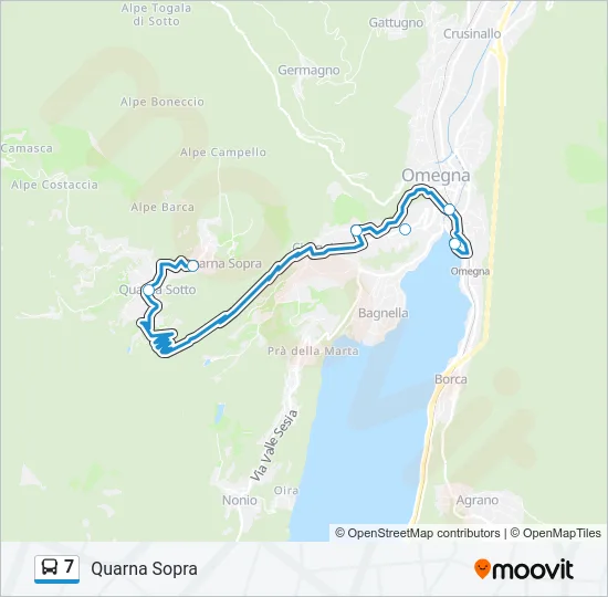7 Bus Line Map