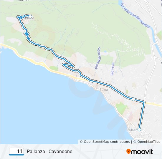 11 bus Line Map