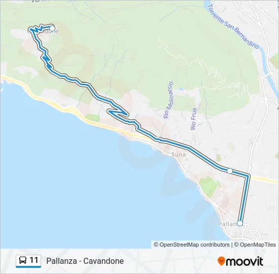 11 Bus Line Map