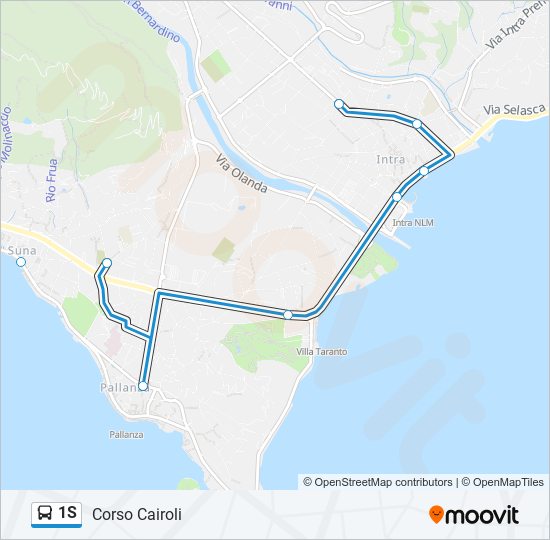 1S bus Line Map