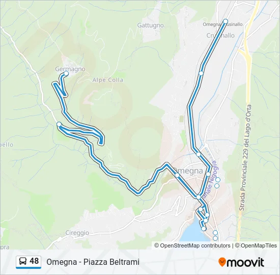 48 Bus Line Map