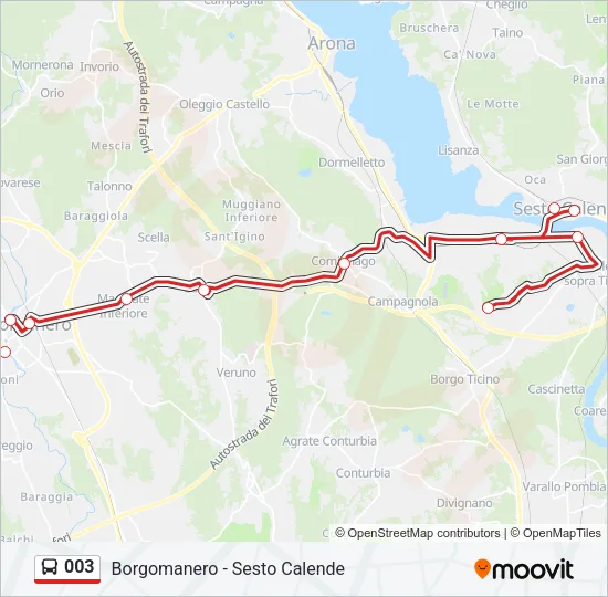 003 Bus Line Map