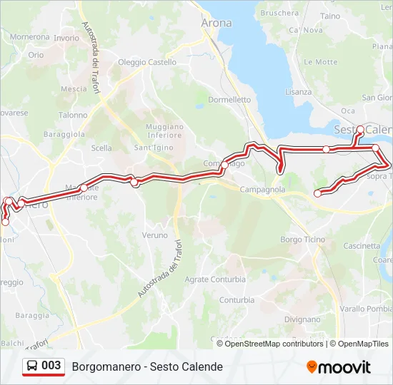 003 Bus Line Map