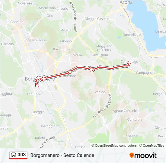 003 Bus Line Map