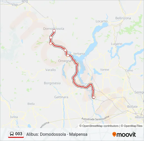 003 Bus Line Map