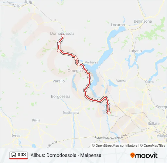 003 Bus Line Map