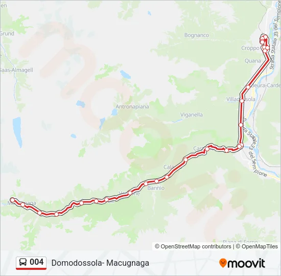 004 Bus Line Map