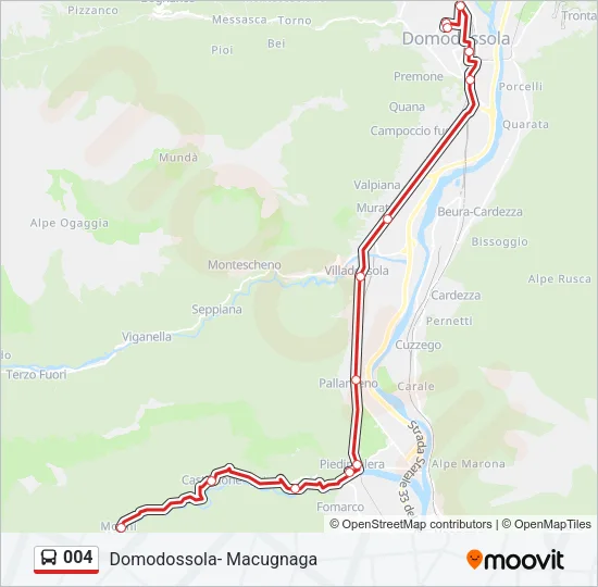 004 Bus Line Map