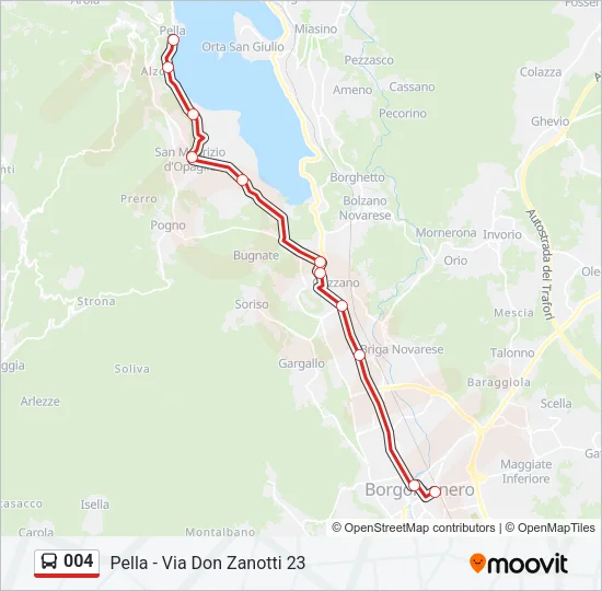004 Bus Line Map
