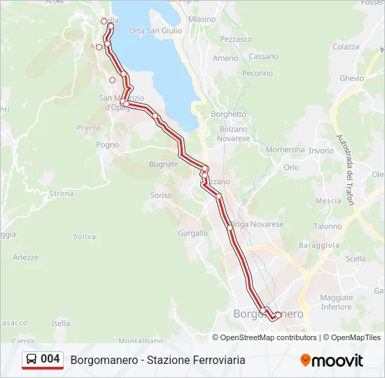 004 Bus Line Map