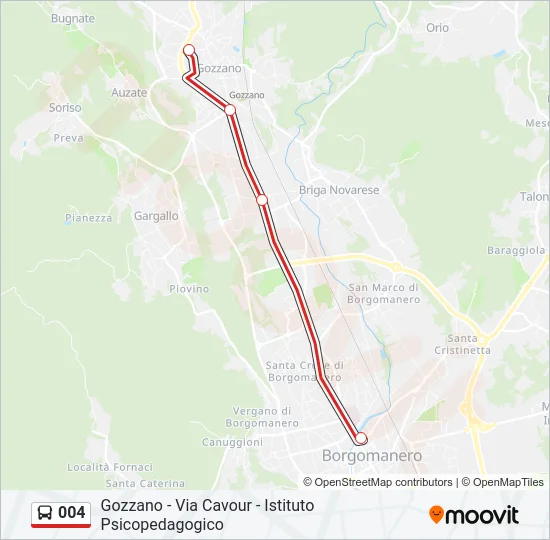 004 Bus Line Map
