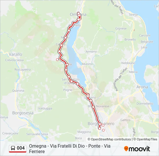 004 Bus Line Map