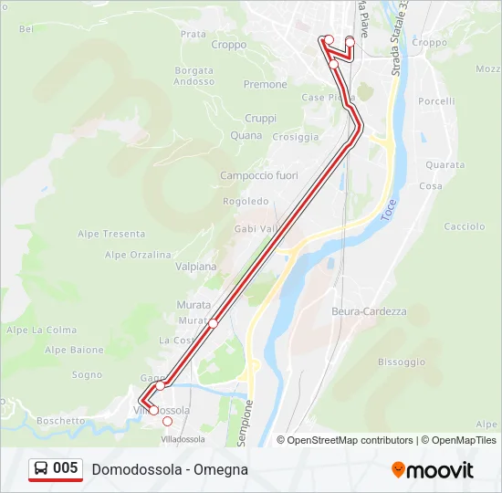 005 Bus Line Map