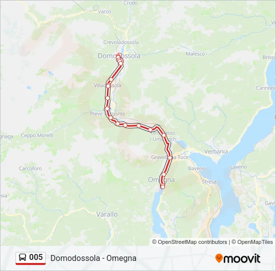 005 Bus Line Map