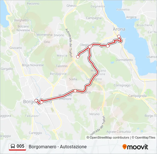 005 Bus Line Map