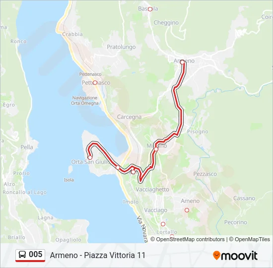 005 Bus Line Map