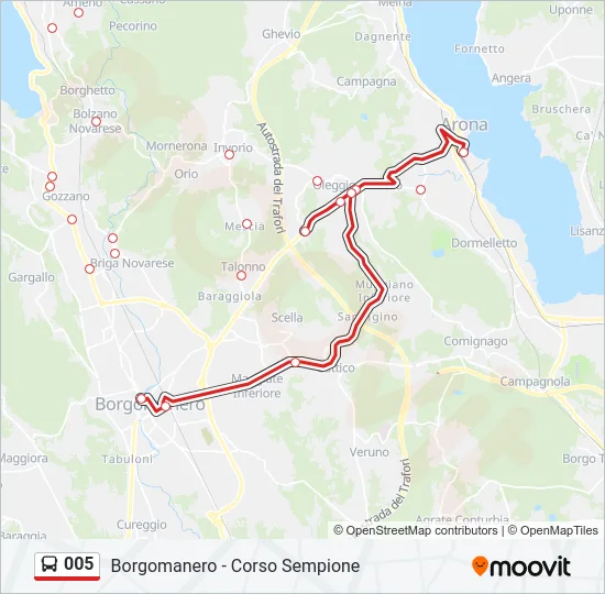 005 Bus Line Map