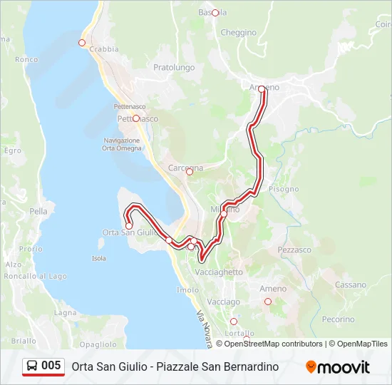 005 Bus Line Map