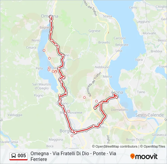 005 Bus Line Map