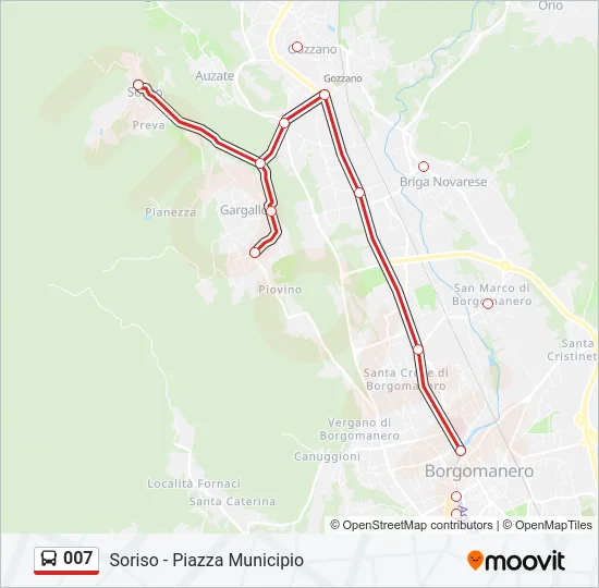 007 Bus Line Map