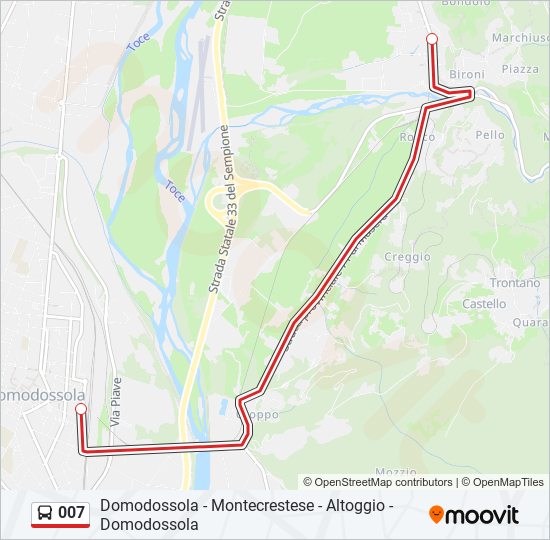 007 bus Line Map