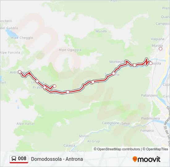 008 Bus Line Map