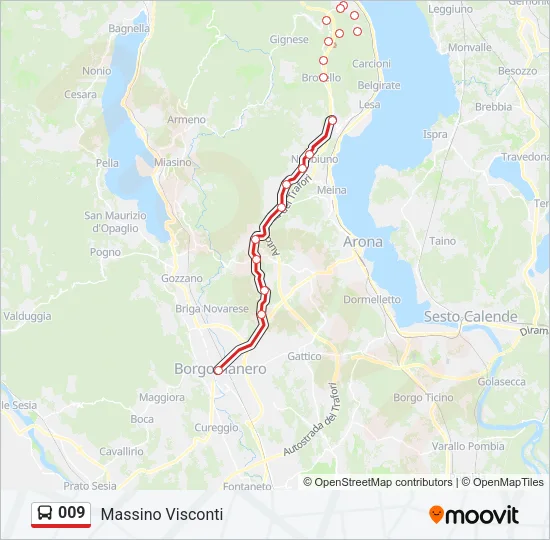 009 Bus Line Map