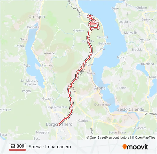 009 Bus Line Map