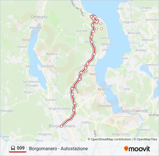 009 Bus Line Map