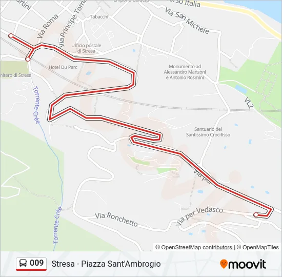 009 Bus Line Map