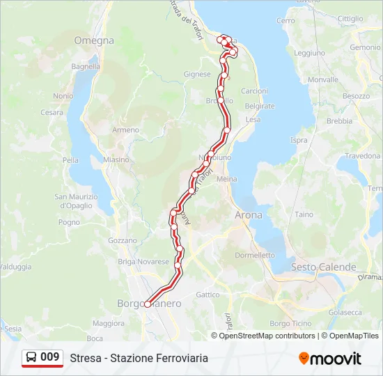009 Bus Line Map