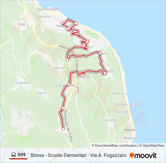 009 Bus Line Map