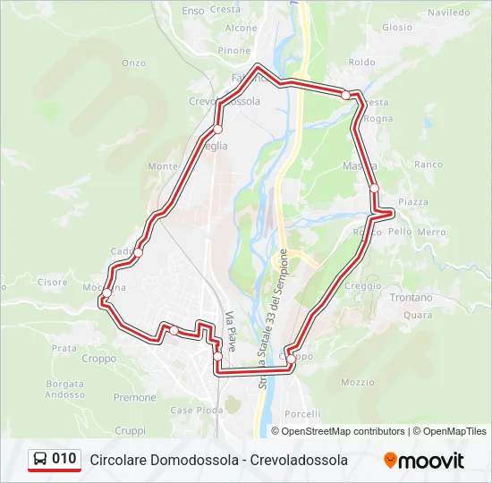 010 Bus Line Map