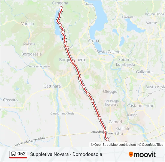 052 Bus Line Map