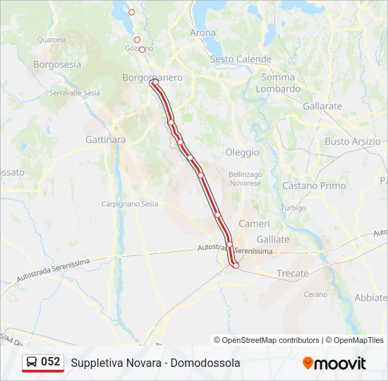 052 Bus Line Map