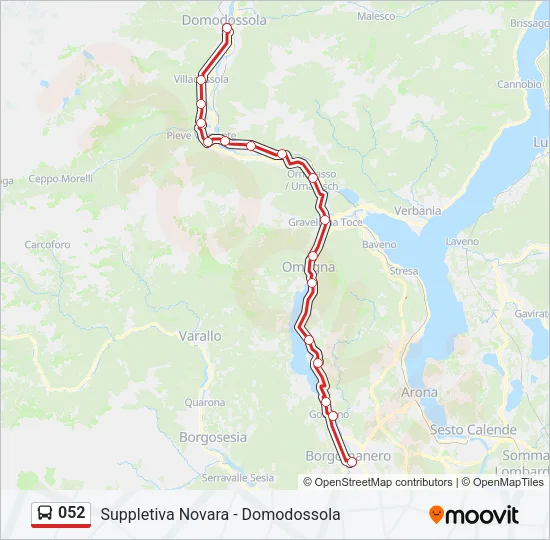 052 Bus Line Map