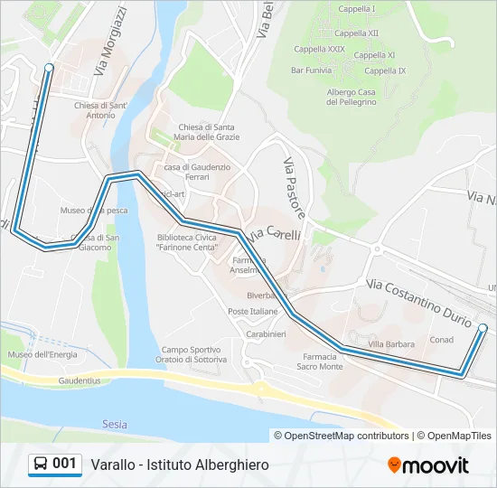 001 Bus Line Map