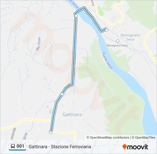 001 Bus Line Map