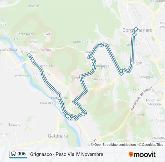 006 Bus Line Map