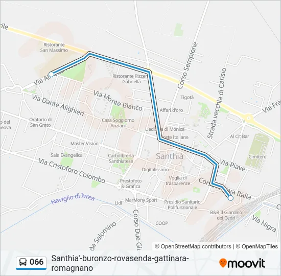 066 Bus Line Map