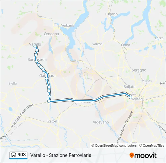 903 Bus Line Map