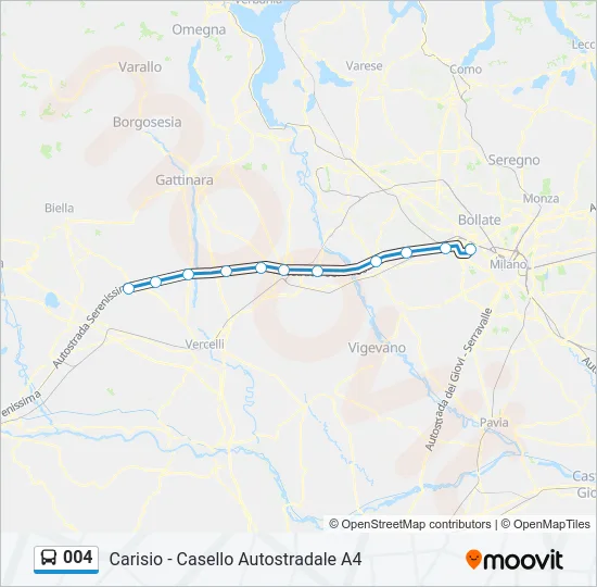 004 Bus Line Map